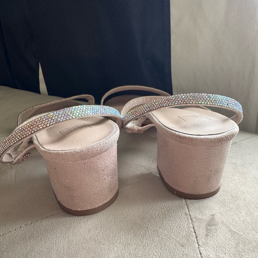 Sparkly Rhinestone Strap Sandals - Picture 6 of 8
